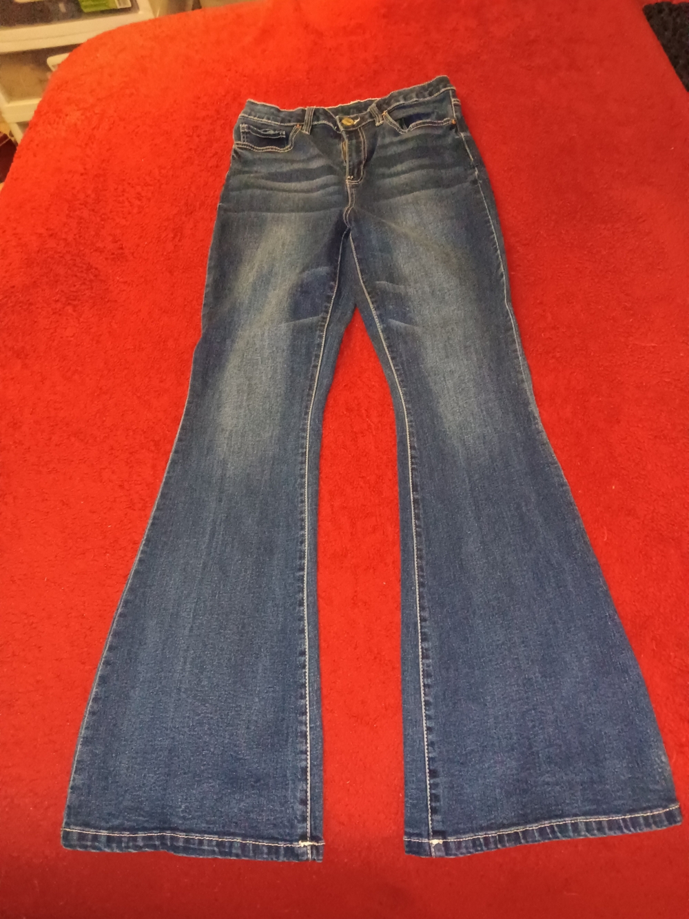 YMI Jeans Juniors Size 11/30 Below Waist Denim  Flared Leg Stretch